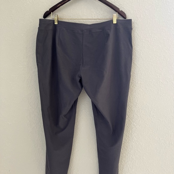 EILEEN FISHER Womens Gray Stretch Heather Pants